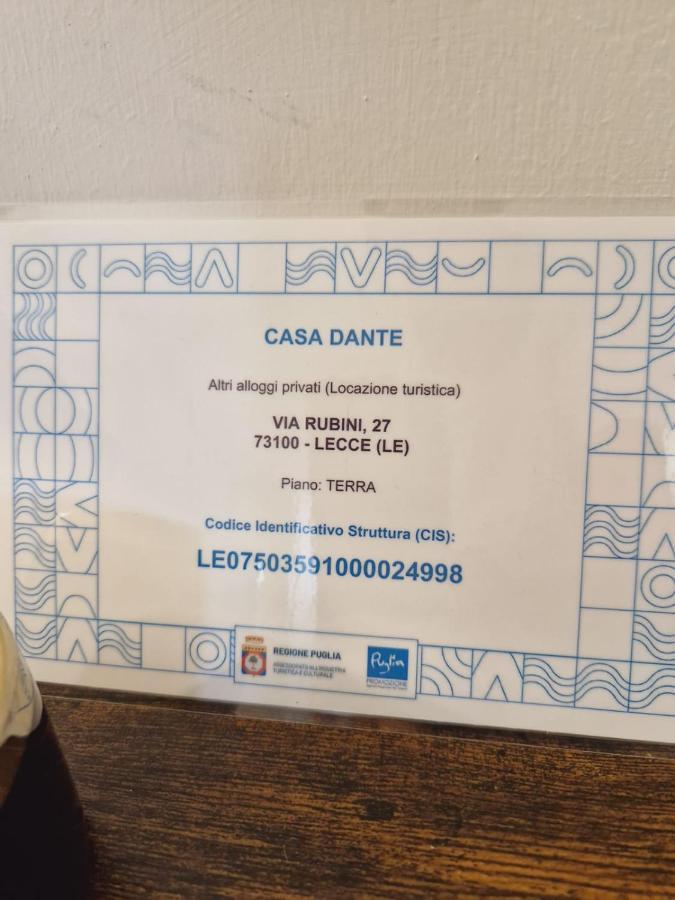 Casa Dante Deliziosa Casa A Due Passi Dal Centro Βίλα Λέτσε Εξωτερικό φωτογραφία